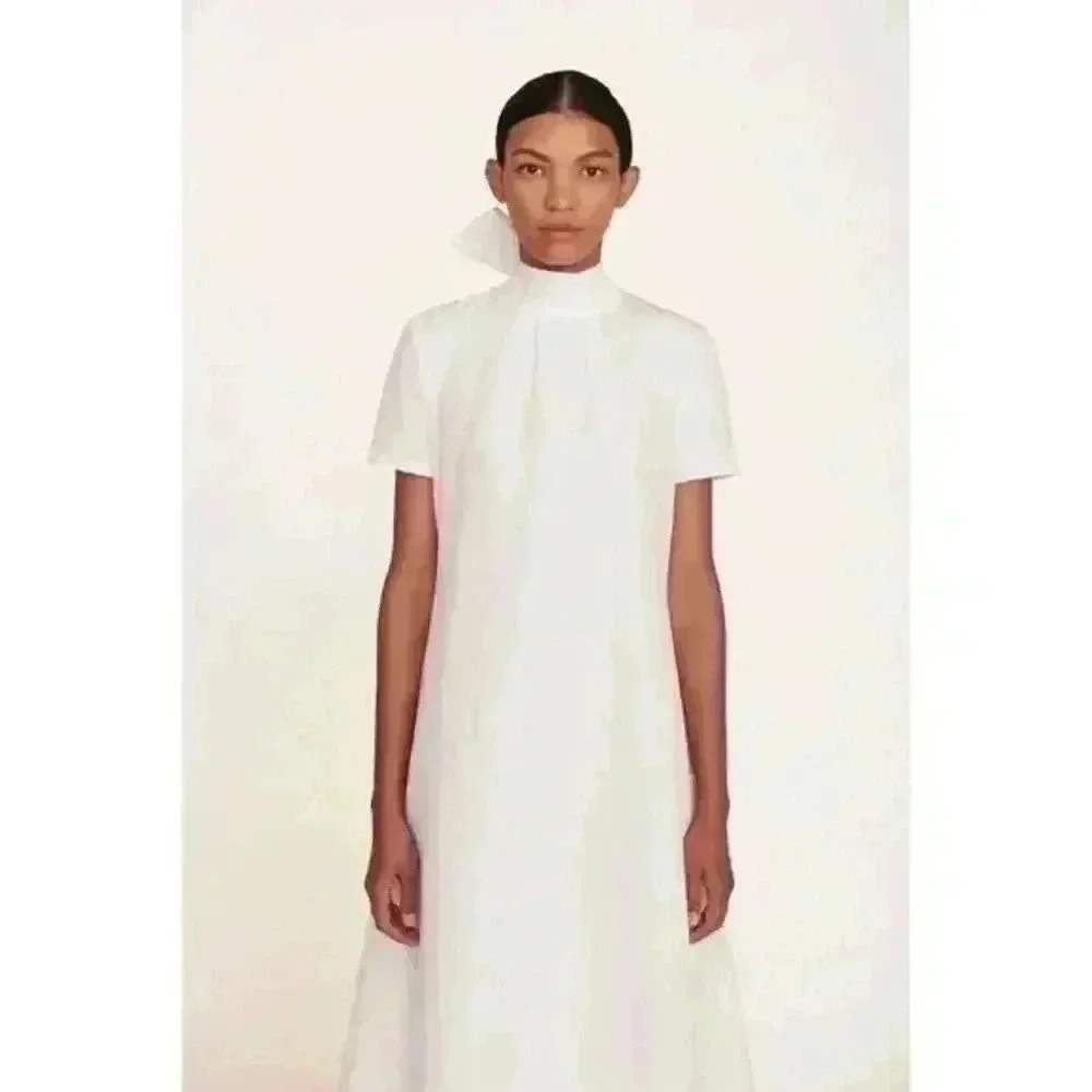 New STAUD Ilana Dress White Sz XS Retails $375